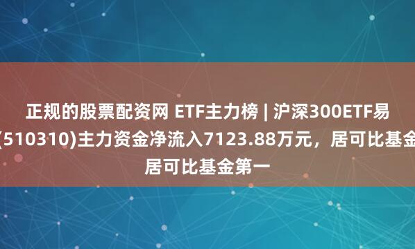 正规的股票配资网 ETF主力榜 | 沪深300ETF易方达(510310)主力资金净流入7123.88万元，居可比基金第一